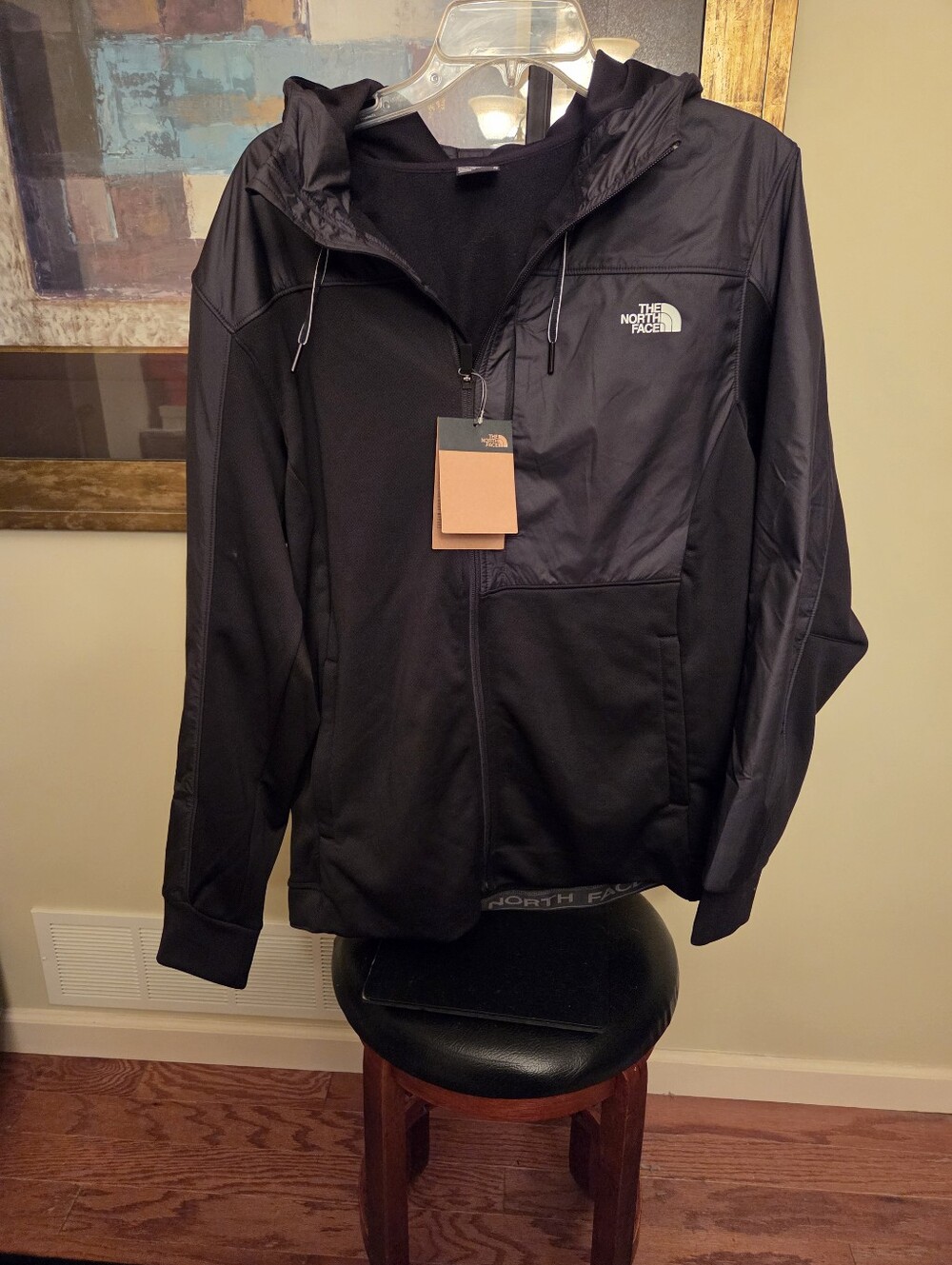The North Face Train N Logo Full Zip Hoodie Black Men’s XL NWT